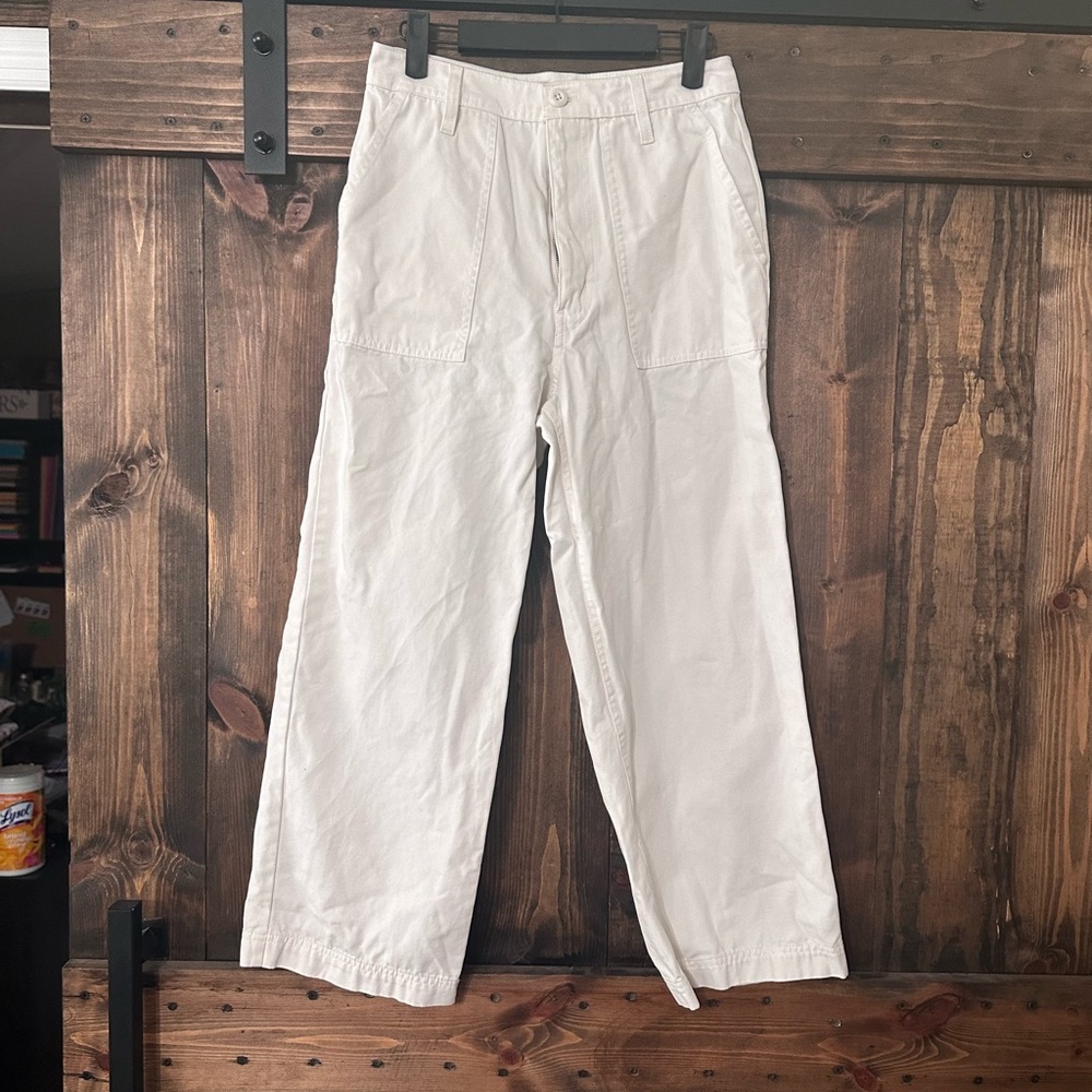 Vans women’s white straight leg pants